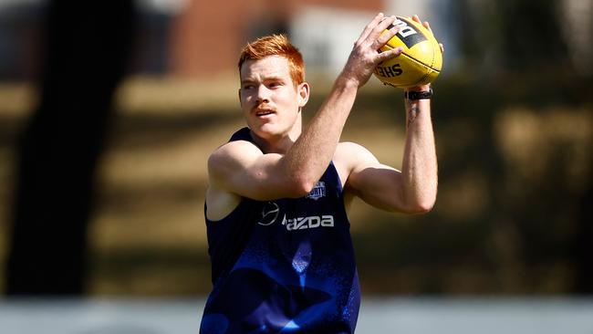 Toby Pink at North Melbourne training. Picture: Michael Willson/AFL Photos via Getty Images