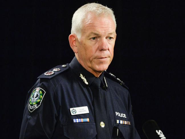 Police Commissioner Grant Stevens announced the vaccine mandate changes on Wednesday afternoon. Picture: NCA NewsWire / Brenton Edwards