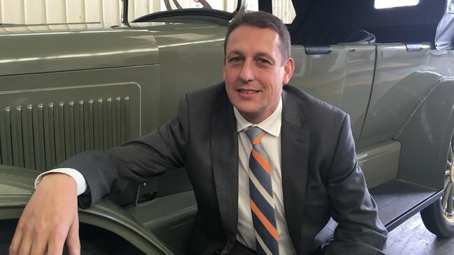 Bay to Birdwood chairman Michael Neale with his 1923 Willys.