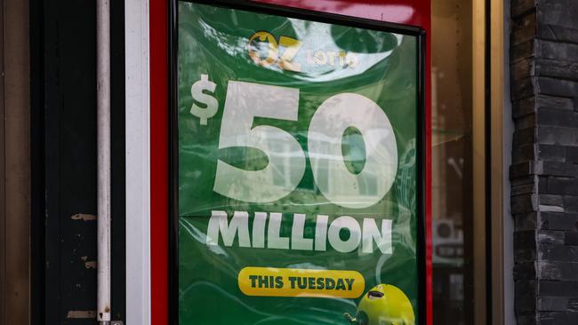 Tuesday night’s $50m Oz Lotto jackpot failed to go off on. Photo: NewsWire/ Gaye Gerard