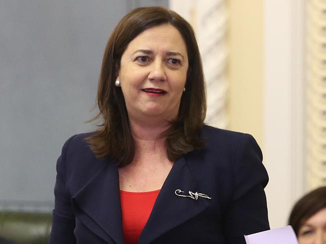 Premier Annastacia Palaszczuk in Question Time yesterday. Picture: Richard Waugh/AAP