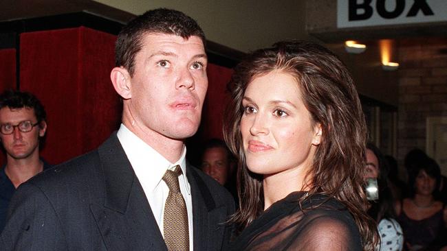 James Packer with Kate Fischer in the 90s.