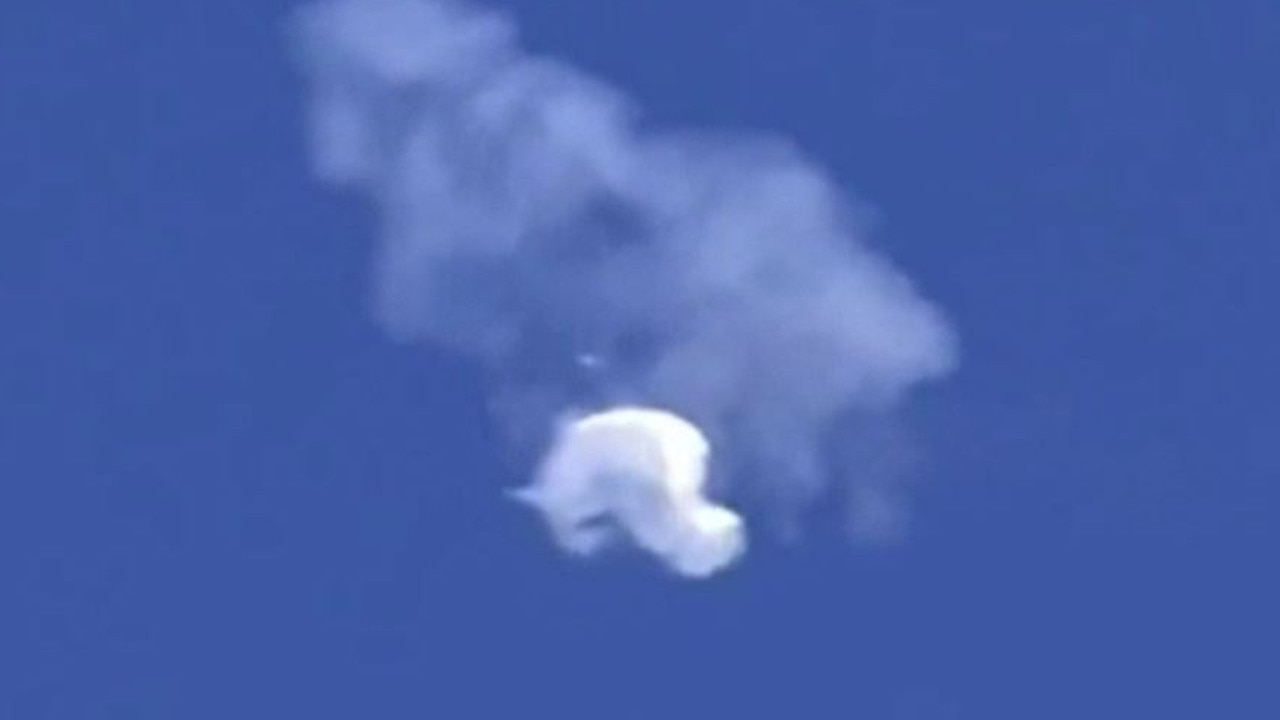 China maintains it was a harmless weather balloon. Picture: Angela Mosley