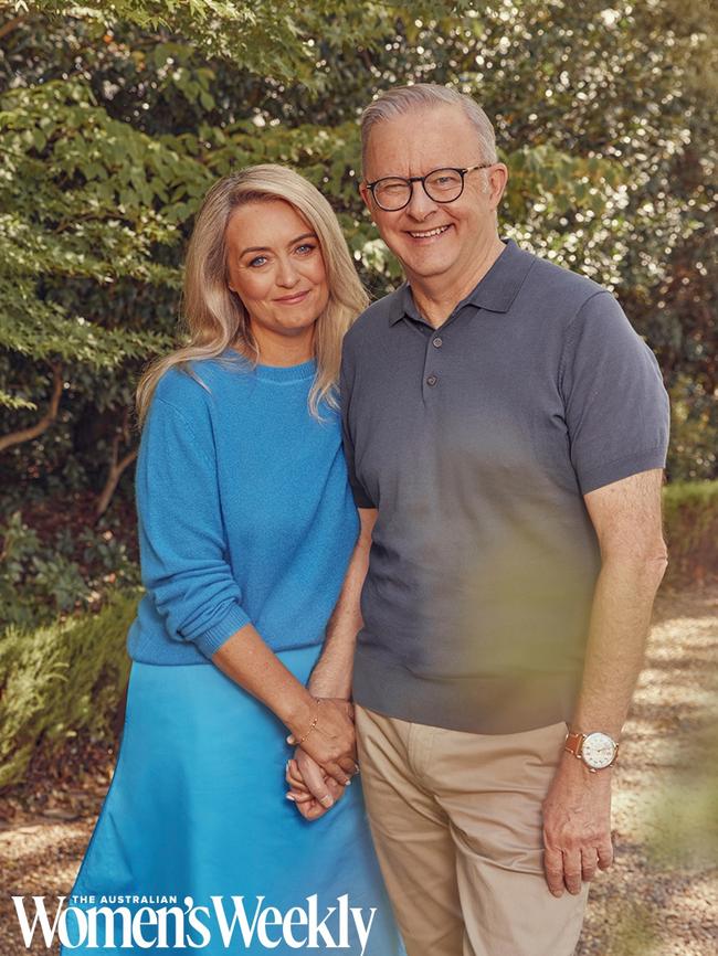 The Australian Women’s Weekly did a photo spread on Albanese and Jodie Haydon’s proposed alfresco spring wedding.