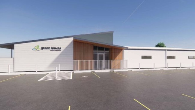 Concept images of proposed child care facility, operated by Green Leaves Early Learning at Main North Rd, Enfield. Picture: Brown Falconer