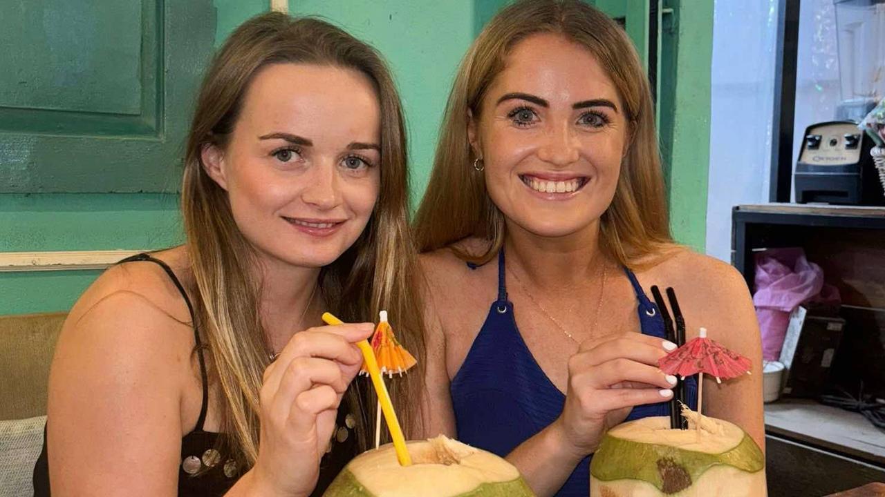 Bethany Clarke and friend Simone White, who was one of six tourists who died. Picture: Supplied