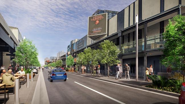 New concept designs for a Hindley St upgrade by Adelaide City Council. Picture: Supplied.