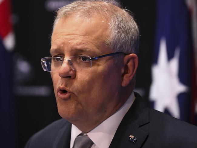 Australian Prime Minister Scott Morrison has said he would no bail out Virgin. Picture: AAP