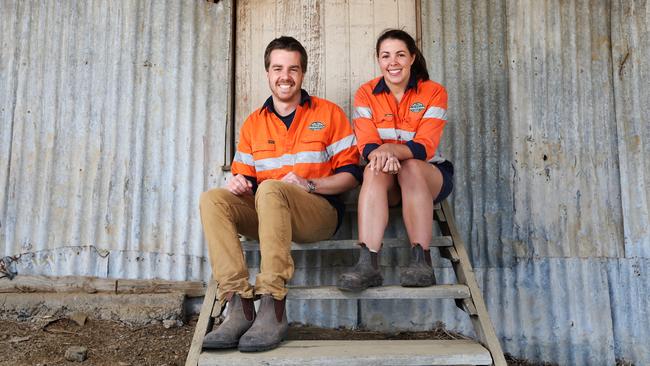 Third generation farmers, brother and sister Liam and Rosie Houston, of Houston's Farm have become the public face of the salad lettuce farmer. The pair feature on salad bowl packing sold throughout thousands of Australian supermarkets. Picture: NIKKI DAVIS-JONES