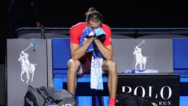 Nothing but pain for the German. (Photo by Clive Brunskill/Getty Images)