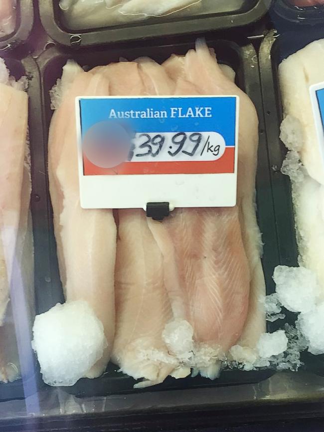 This product was sold as flake in a Queensland restaurant, but DNA testing showed it was a type of elephant fish; which are not actually sharks. Picture: Supplied