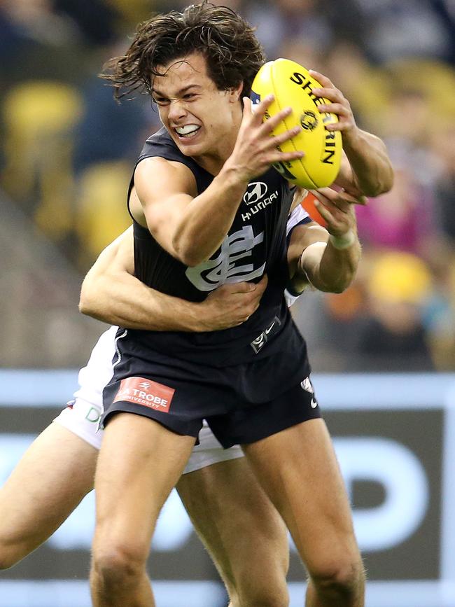 Jack Silvagni needs to find where he fits at AFL level. Picture: Michael Klein