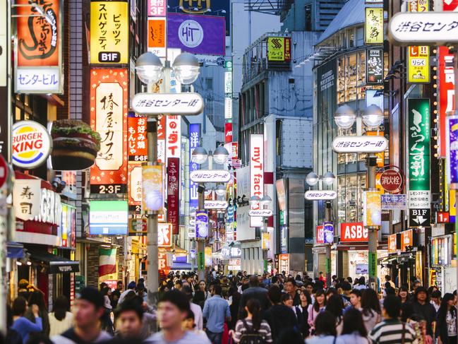 A top destination hope for Aussies – Tokyo, Japan. Picture: iStock