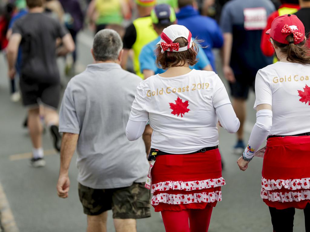 Colourful participants in the Gold Coast Airport Fun Run. Picture: Tim Marsden.