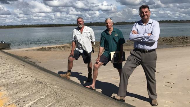 Burnett MP Stephen Bennett and Woodgate locals have been campaigning for safety improvements to the Walkers Point Boat Ramp.