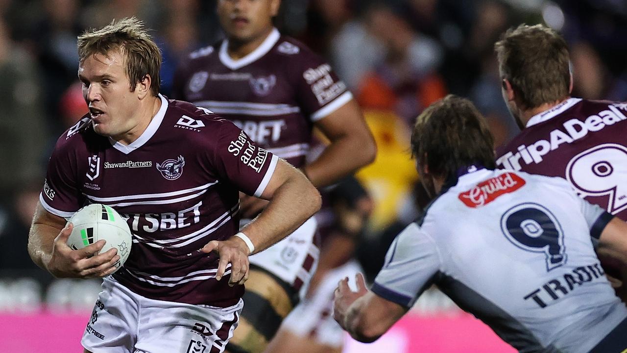 Jake Trbojevic was strong for the Sea Eagles. Picture: Cameron Spencer/Getty Images