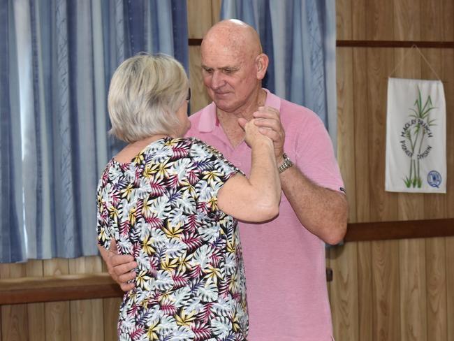 Mackay line dancing teacher Debbie Wookey and her husband Ian. Picture: Lillian Watkins