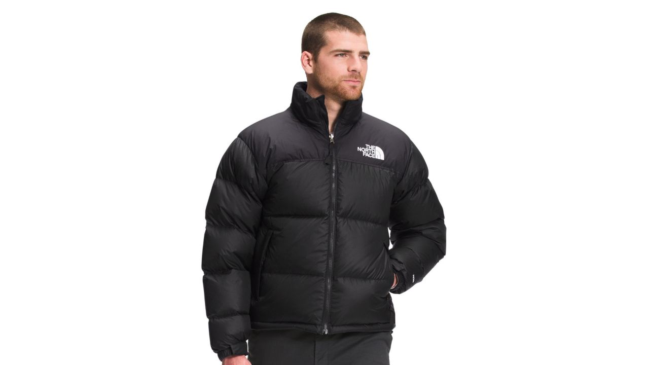 Mens retro nuptse online jacket black