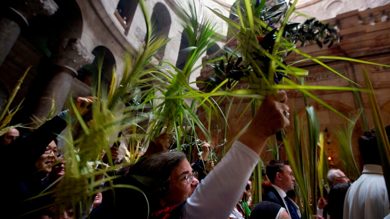 Thousands Partake In Jerusalems Palm Sunday Celebrations Daily Telegraph