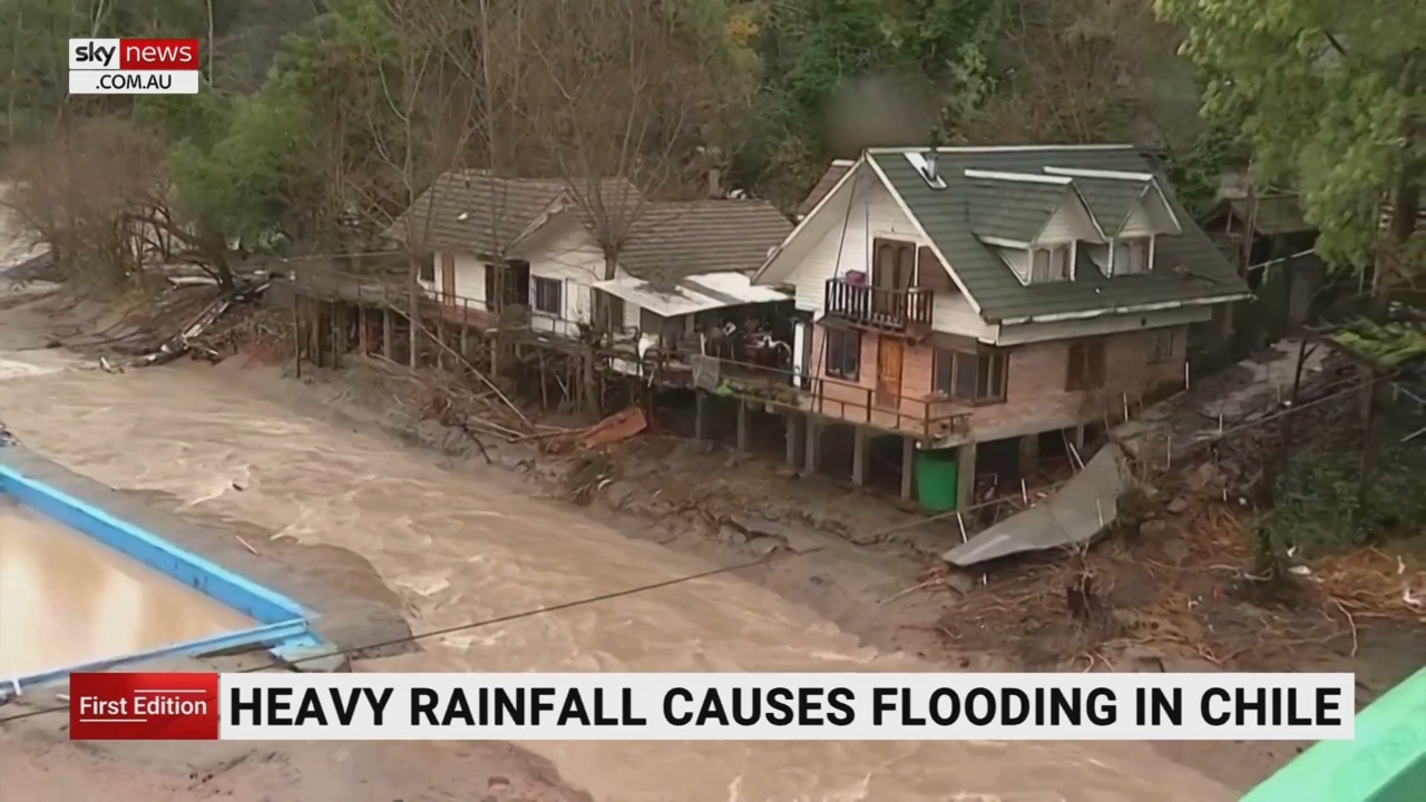 Heavy rainfall causes floods and landslides in Chile Sky News Australia