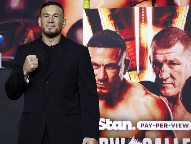 Only one half of the Sonny Bill Williams-Paul Gallen press conference turned up. Picture: Darrian Traynor/Getty Images