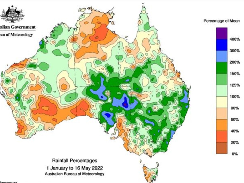 Brisbane weather 2022 to be wettest ever as Qld drenched by year’s