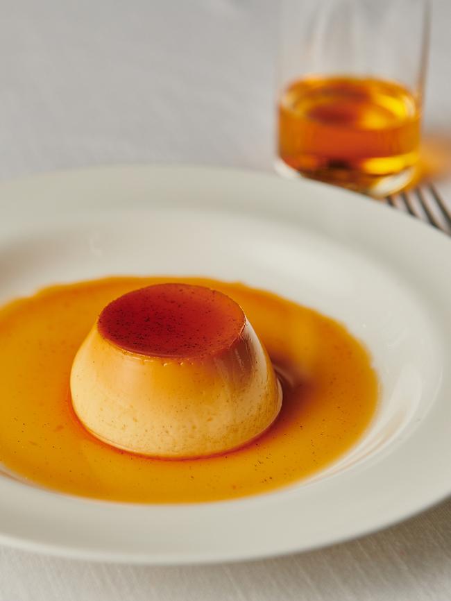 Crème caramel has been added to Qantas’ in-flight menu for business class on Perth-Paris flights.