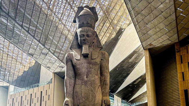 One of the focal points of the ground-level concourse is the imposing 12m statue of Pharaoh Rameses II.