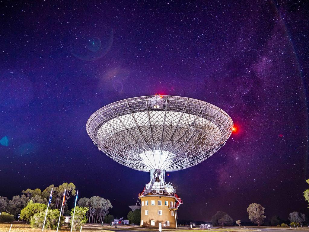 The Parkes Observatory which for 17 years was at the centre of a UAP mystery. . Picture: Jake Nowakowski