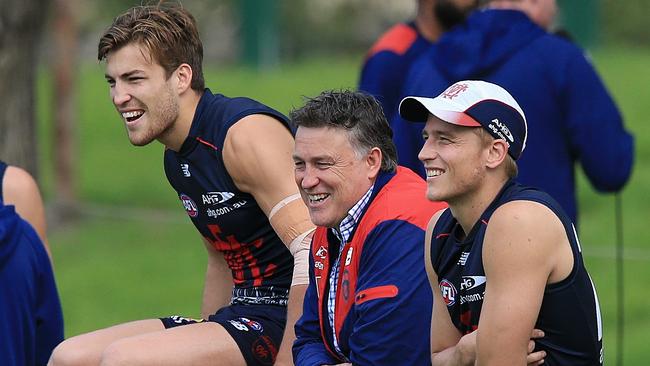 Jack and Todd Viney with Bernie Vince at Gosch's Paddock. Picture: Wayne Ludbey