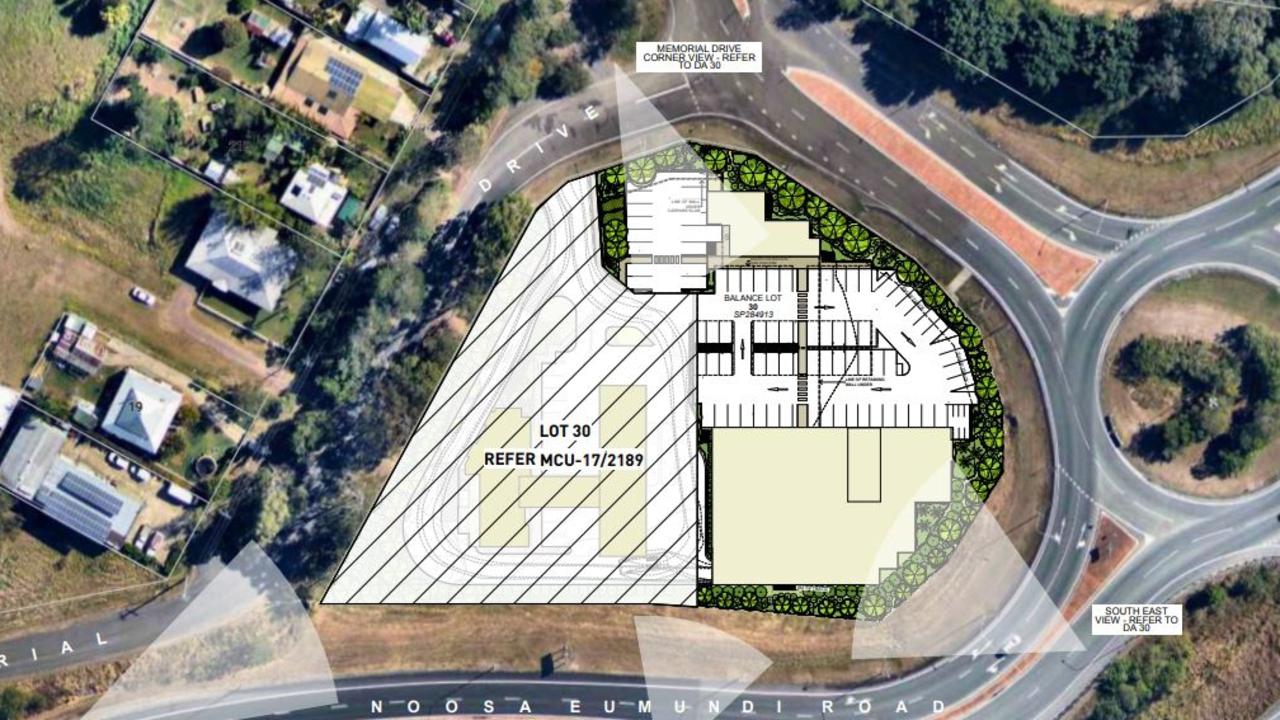 Altum Properties has revealed plans to transform a rural 'island' block at Eumundi with a new supermarket and specialty retail - but it will all be hidden by large trees.