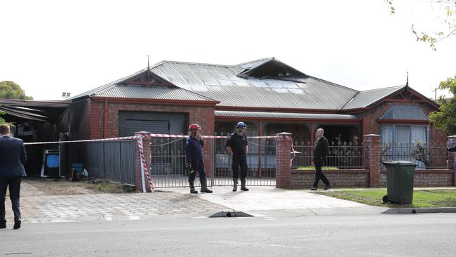 The neighbouring home at Princes Rd, Greenacres, was also badly damaged. Picture: Dean Martin