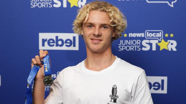 Liam Lucas won the Southern Courier Junior Sports Star Award at the NewsLocal Junior Sports Star Awards. Picture: Daniel Aarons.