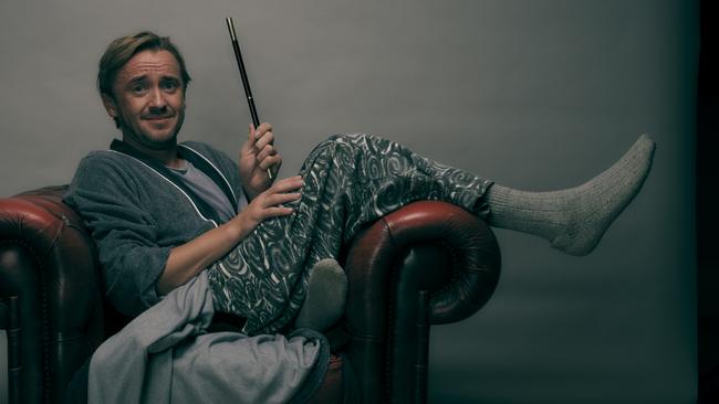 Harry Potter star Tom Felton is the face of Uber Eats' new TV ad campaign, which was filmed in Australia. Picture: Supplied