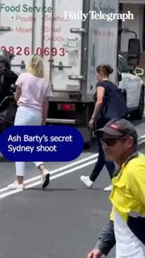 Ash Barty's secret Sydney shoot