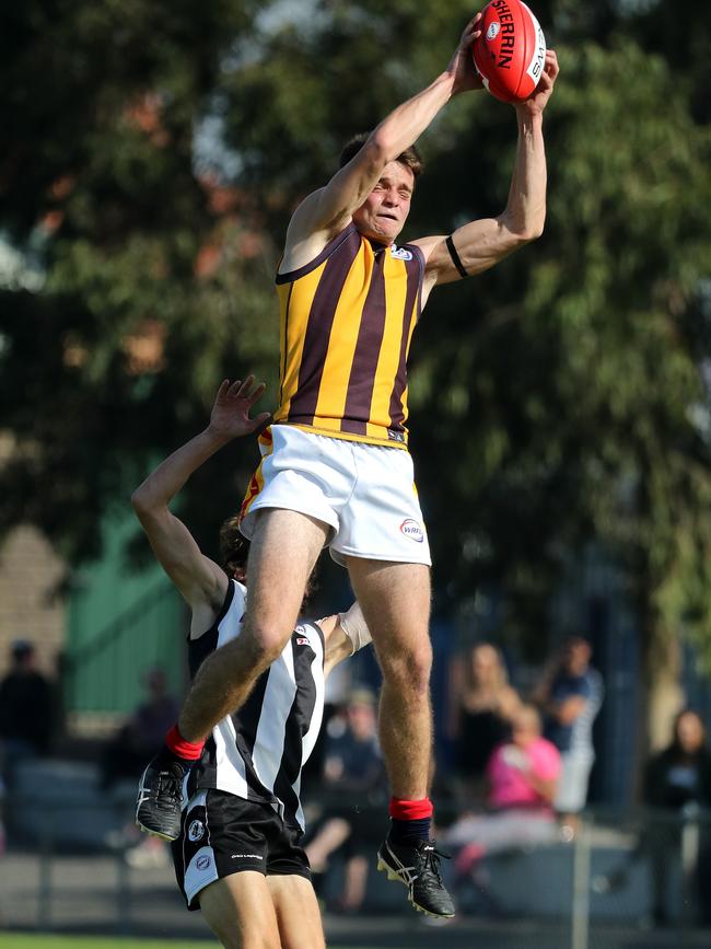 Leonardo Larizza was one of Yarraville-Seddon’s best on Saturday. Picture: Mark Dadswell