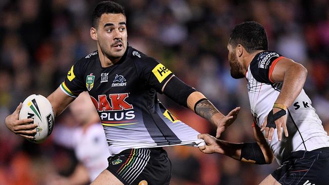 Penrith are hoping the NRL make an early decision on Tyrone May’s punishment. (AAP Image/Dan Himbrechts) 