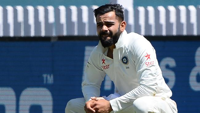 Virat Kohli injured his shoulder on day one of the first Test.