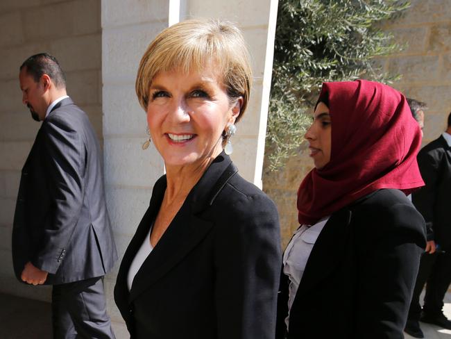 Bishop, pictured in the West Bank city of Ramallah, is a trailblazer for women whether she likes it or not. Picture: AFP