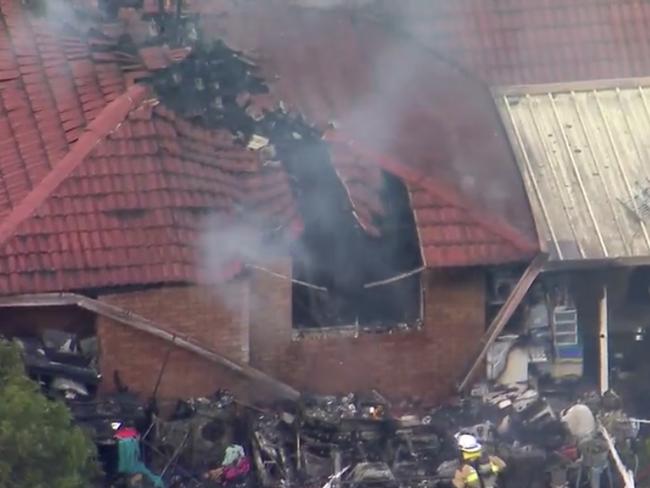 House fire in Morayfield. Picture: 7 News Brisbane