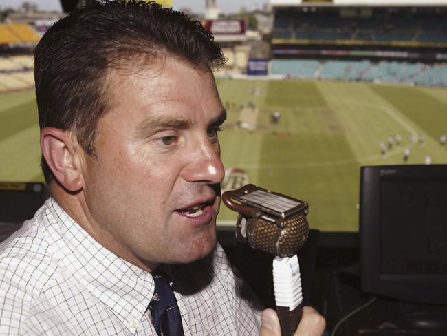 Mark Taylor was out of his element commentating on the diving. Picture: Hamish Blair/Getty Images