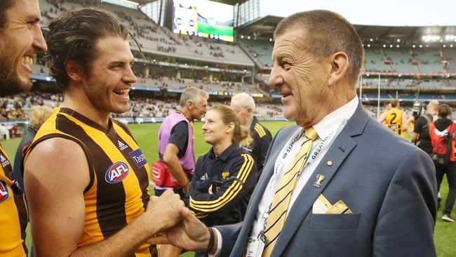 There will only be one captain at Hawthorn while president Jeff Kennett is in charge. Picture: Michael Klein