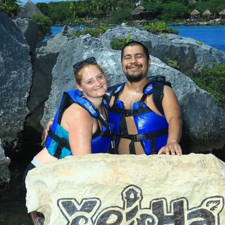 Whitsundays woman Tahnee Shanks and her estranged partner Jorge have gone missing in Mexico. Their daughter Adelynn was found alone at a church. Picture: Facebook