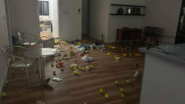 Katherine Tennis Club Inc, located within the sports precinct off the Stuart Hwy, has been hit by burglars a number of times in recent months. Picture: Facebook