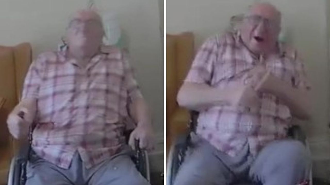 Horrifying moment 92yo amputee tasered
