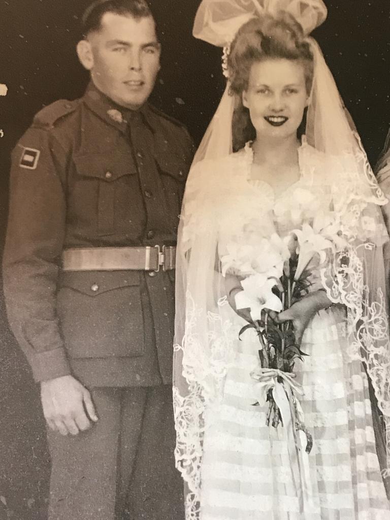 “My grandfather James Dunn and my grandmother Doris Dunn. My grandfather was born in 1922 in Dubbo. My grandmother was born in 1923 at Oberon and met at Lithgow in 1940. This photo was taken on their wedding in 1942 while he was serving in the Australian Army. He was posted in New Guinea for WWII and served in the 2nd 7th commando battalion. They lived in country NSW and then took up residence in Blacktown in the late 1950s. He passed away 20 years ago but his wife Doris is still alive at the age of 97. She still lives in her home.” Picture: Supplied by Leanne Charalambous