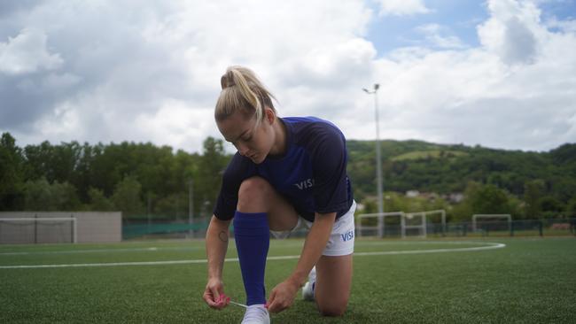 Matilda's football player Ellie Carpenter is also a 'Team Visa' athlete