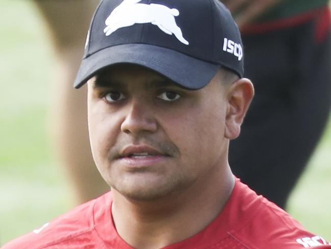 South Sydney Rabbitohs new recruit Latrell Mitchell during a training session this morning at Redfern Oval. Picture: Dylan Robinson