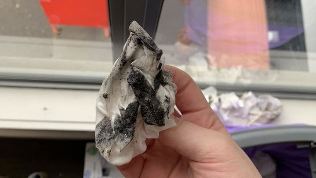 The young family say they have discovered mould on the walls, ceiling, skirting boards and every bathroom window. Picture: 9 News