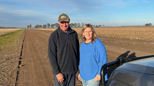 David and Julie Bellato from Coleambally have totally revamped their farms to grow a range of crops including cotton, maize and popcorn.